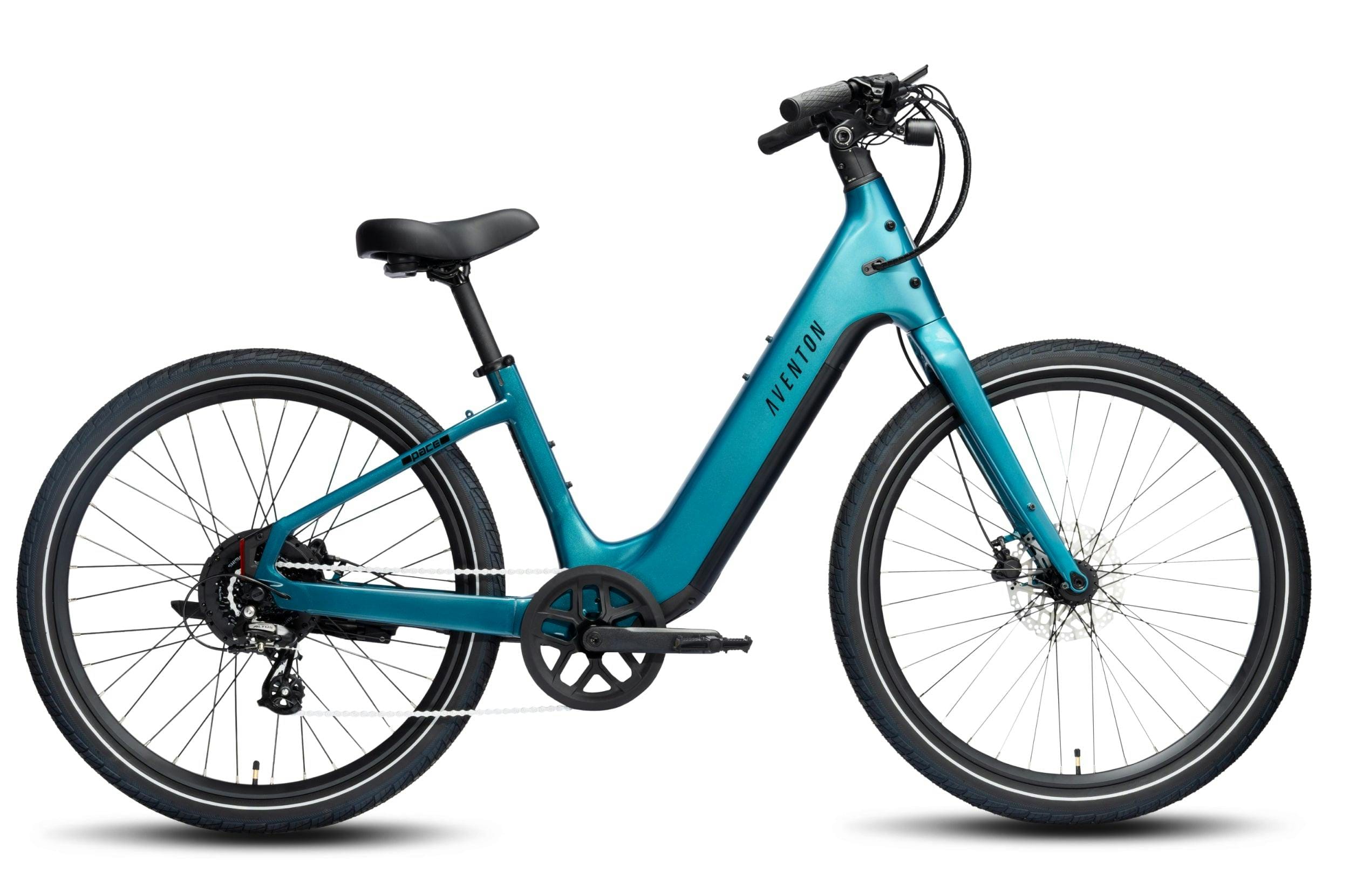 Aventon Pace 5 REC Step-Through in Lagoon — side view