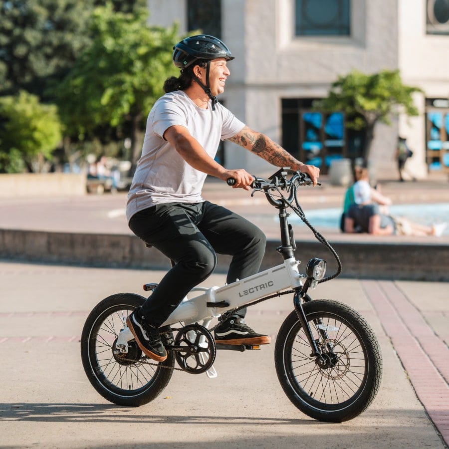 Lectric XP Lite 2 REC Step-Through in Lagoon — three-quarter view